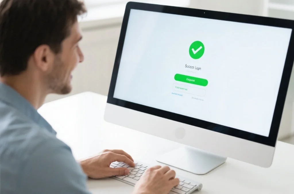 用户成功登录平台